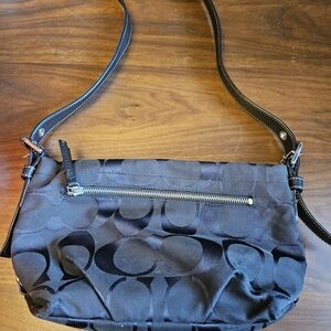 Vintage Black Designer Coach Bag
